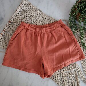 Patagonia Coral Regenerative Organic Cotton Essential Shorts Womens Sz Small